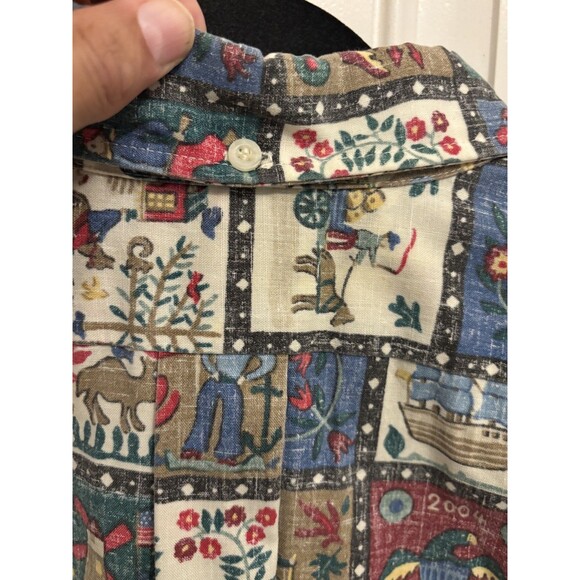 Reyn Spooner Men’s Americana Button Up Shirt XL 2004 Pilgrim Quilt  vintage - Picture 5 of 10